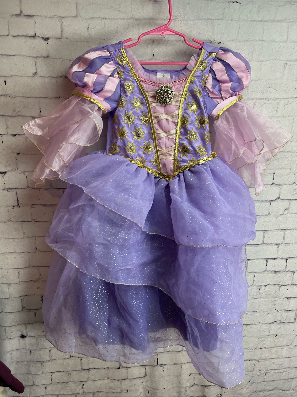 Disney store size 5/6 rapunzel tangled costume dress Disney princess